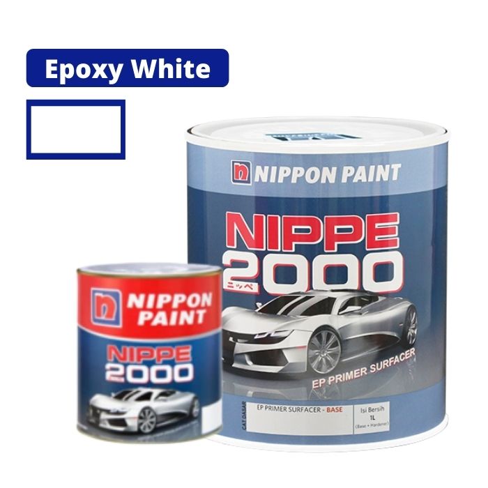 Jual Cat Besi Nippon Paint Nippe 2000 Ep Primer Surfacer Epoxy White ...