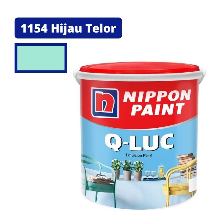 Jual Cat Tembok Nippon Paint Q Luc Interior Hijau Telor Kg Pail Saudara Com