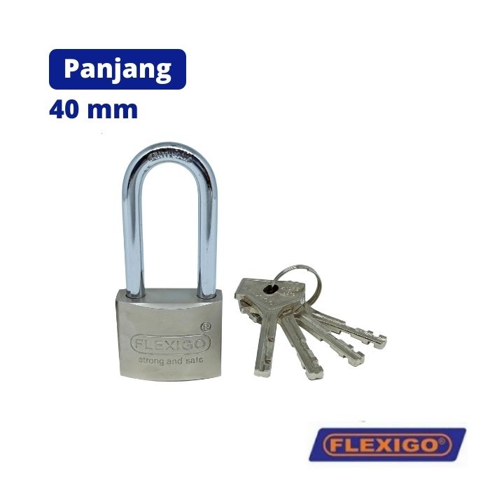 Jual Gembok Sherlock Flexigo Panjang Chrome 40 Mm (pieces) | Www ...