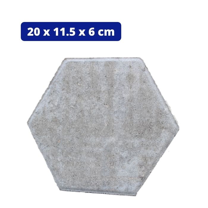 Jual Paving Block Segi Enam Abu Abu 20 X 115 X 6 Cm