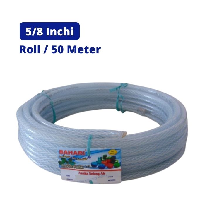 Jual Selang Air Benang Bahari Transparan Biru Inchi Roll Meter Saudara Com